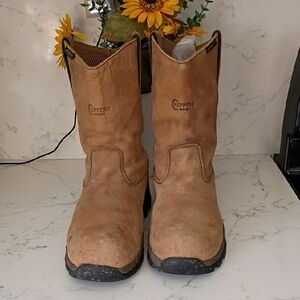 Chippewa Light Brown Leather Boots Waterproof